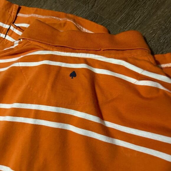 Vintage Trailer Mens Orange Striped Polo Vintage Fit Cotton Size Medium - Picture 5 of 11